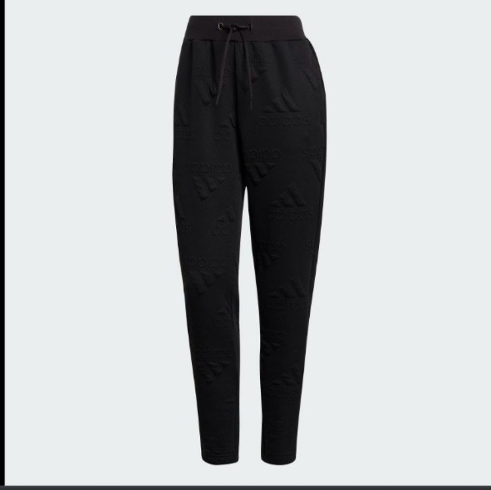 ADIDAS AEROREADY JACQUARD LOGO PANTS SIZE MEDIUM